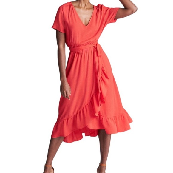 GAP | Belted Wrap Around Dress - Picture 3 of 3